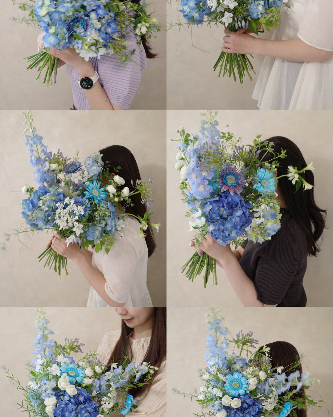 Rainy Blue Bouquet Workshop