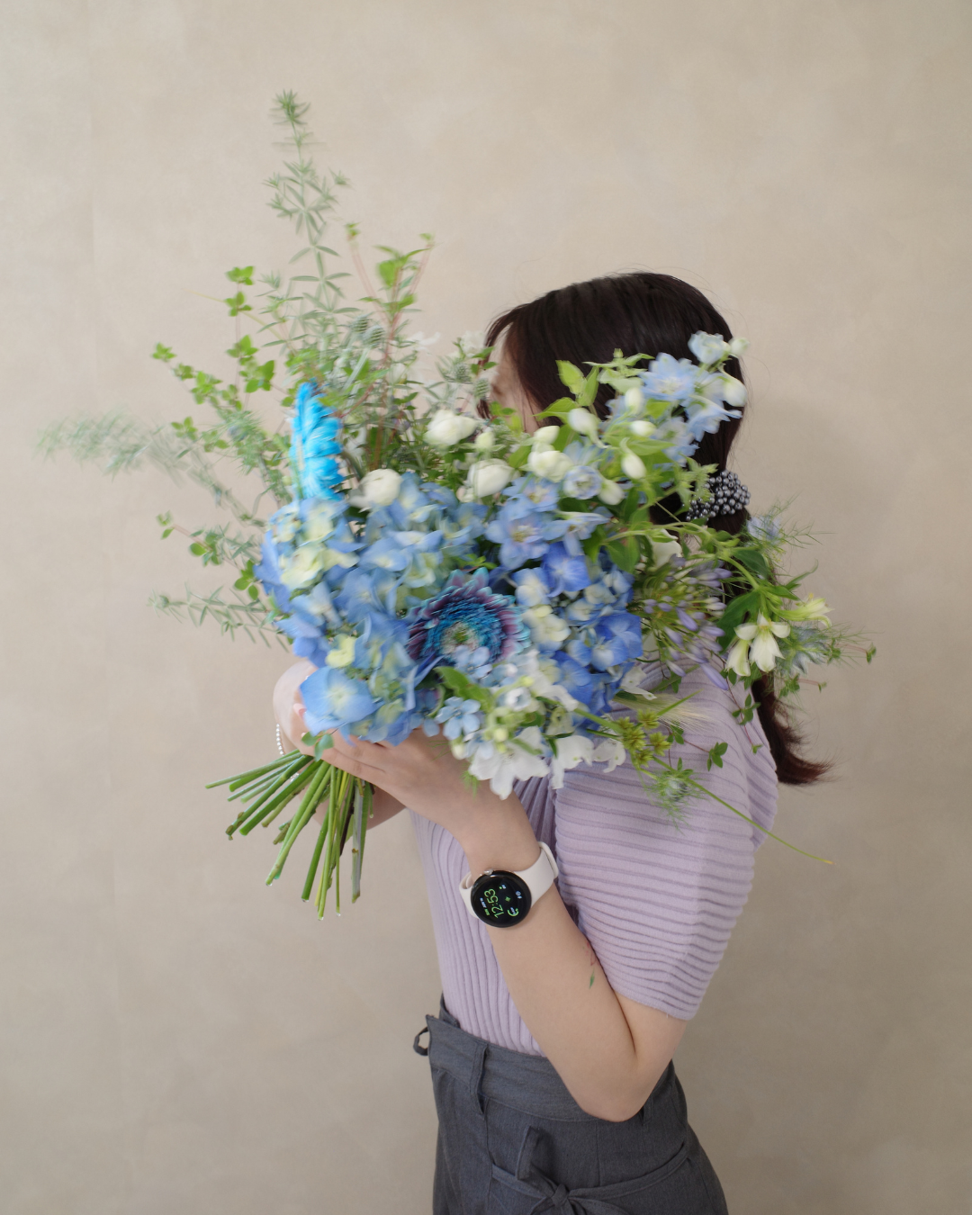Rainy Blue Bouquet Workshop