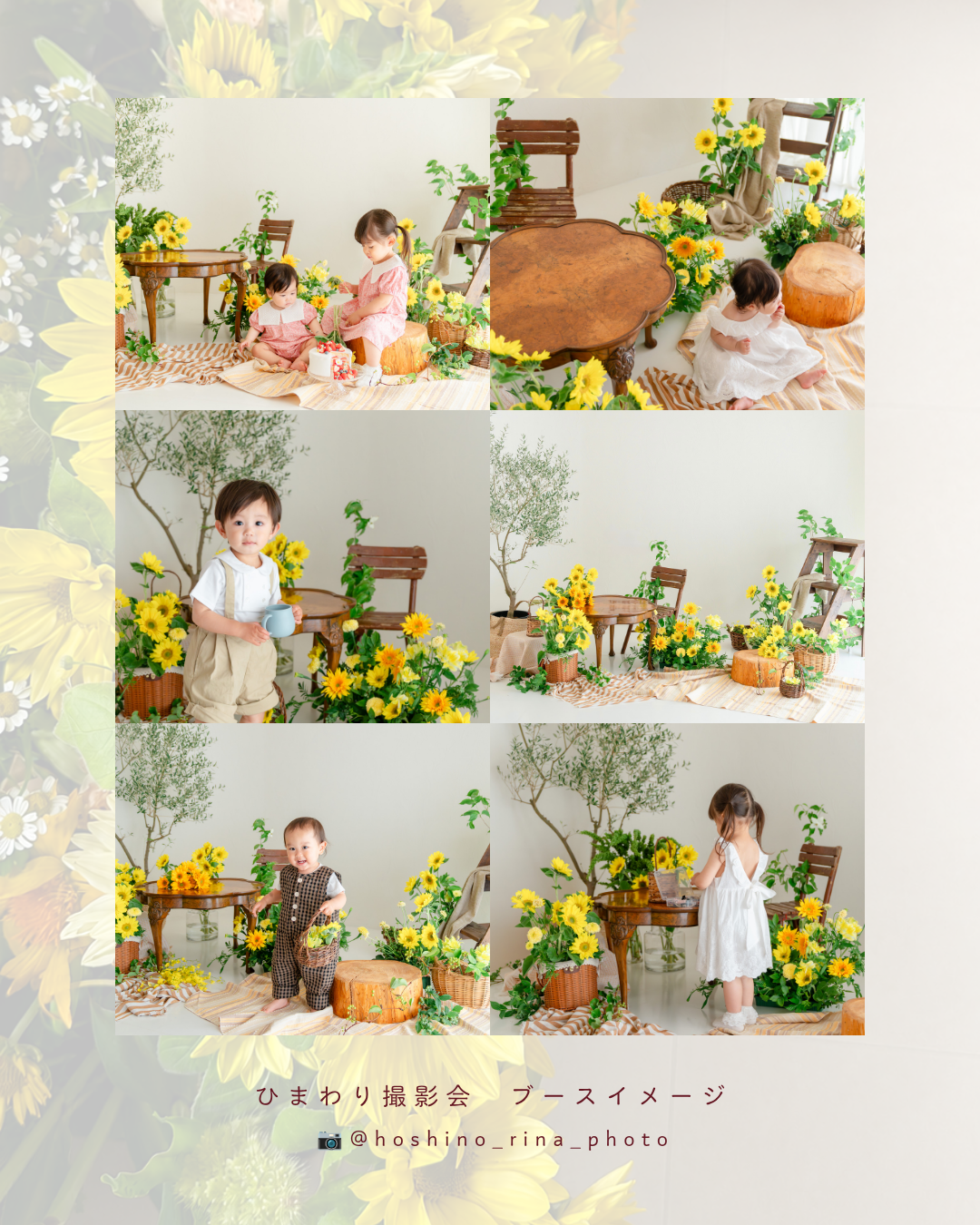 7月生花セルフ撮影会「ひまわり撮影会」